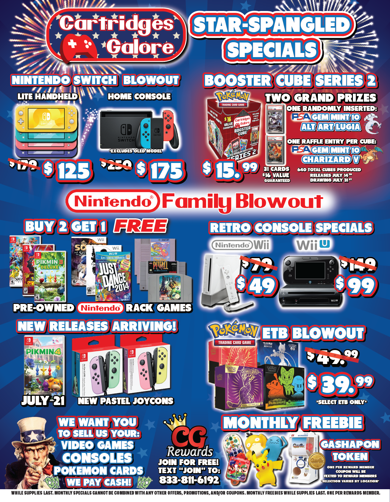 Specials Cartridges Galore